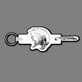 Key Clip W/ Key Ring & Eagle (Head) Key Tag